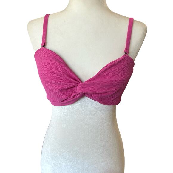 Andie The Capri Swim Top Size XL Color Orchid Pink Bandeau Straps NWT - Picture 8 of 15